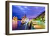 Savannah, Georgia, USA Riverfront.-SeanPavonePhoto-Framed Photographic Print