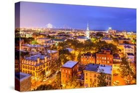 Savannah, Georgia, USA Skyline.-SeanPavonePhoto-Stretched Canvas