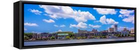 Savannah Georgia Waterfront Scenes-digidreamgrafix-Framed Stretched Canvas