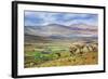 Savannah Landscape in Tanzania, Africa. Maasai Houses in the Valley-Michal Bednarek-Framed Photographic Print