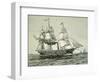 Savannah, the First Steamship to Cross the Atlantic, 1819-null-Framed Giclee Print