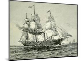 Savannah, the First Steamship to Cross the Atlantic, 1819-null-Mounted Giclee Print