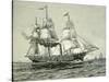 Savannah, the First Steamship to Cross the Atlantic, 1819-null-Stretched Canvas