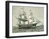 Savannah, the First Steamship to Cross the Atlantic, 1819-null-Framed Giclee Print