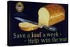 Save a Loaf a Week - Help Win the War Poster-null-Stretched Canvas