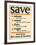 Save and Serve the Cause of Freedom-null-Framed Giclee Print