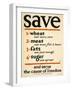 Save and Serve the Cause of Freedom-null-Framed Giclee Print