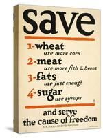 Save and Serve the Cause of Freedom-null-Stretched Canvas