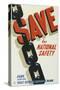 Save for National Safety, Bank with the Post Office Savings Bank-Frank Newbould-Stretched Canvas