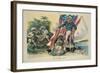 "Save me from my friends!", 1898-Louis Dalrymple-Framed Giclee Print