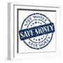 Save Money Stamp-aquir-Framed Art Print