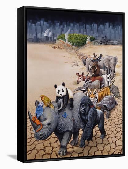 Save Our Environment-Harro Maass-Framed Stretched Canvas