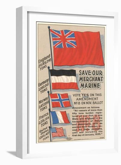 Save Our Merchant Marine-null-Framed Art Print