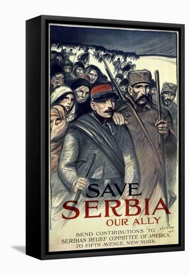 "Save Serbia, Our Ally", 1916-Théophile Alexandre Steinlen-Framed Stretched Canvas