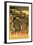 Save Serbia Our Ally, Send Contributions to Serbian Relief Committee of America, Pub. France, 1916-Théophile Alexandre Steinlen-Framed Giclee Print