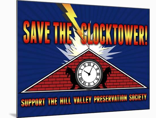 Save the Clocktower Movie Poster-null-Mounted Poster