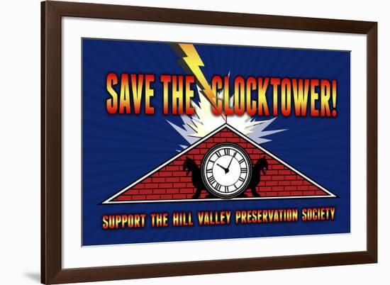 Save the Clocktower Movie-null-Framed Art Print