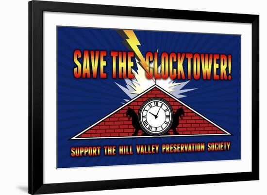 Save the Clocktower Movie-null-Framed Art Print