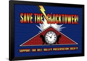 Save the Clocktower Movie-null-Framed Art Print