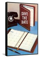 Save the Date, Day Planner-null-Framed Stretched Canvas