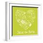 Save the Earth. Concept Ecology Wallpaper Made of Environment Symbols in Vector-smilewithjul-Framed Art Print