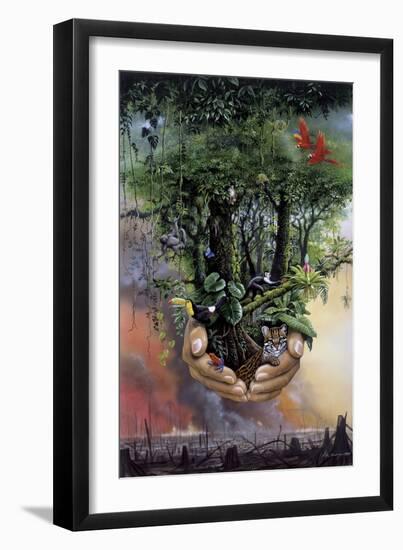 Save the Rainforest-Harro Maass-Framed Giclee Print