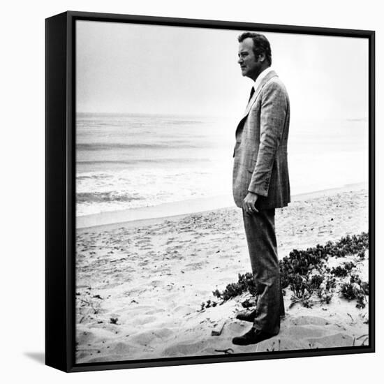 Save the Tiger, Jack Lemmon, 1973, Alone on the Shore-null-Framed Stretched Canvas