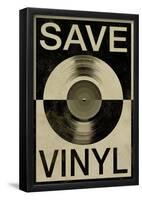 Save the Vinyl Music-null-Framed Poster