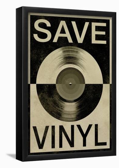 Save the Vinyl Music-null-Framed Poster