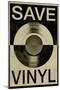 Save the Vinyl Music-null-Mounted Poster