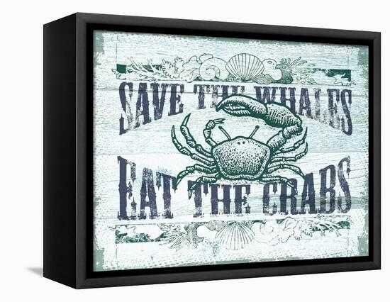 Save the Whales-null-Framed Stretched Canvas