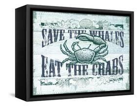 Save the Whales-null-Framed Stretched Canvas