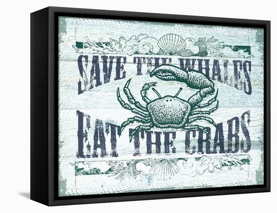 Save the Whales-null-Framed Stretched Canvas