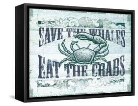 Save the Whales-null-Framed Stretched Canvas