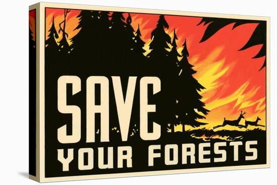 Save Your Forests Poster-null-Stretched Canvas