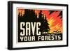 Save Your Forests Poster-null-Framed Giclee Print