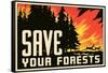 Save Your Forests Poster-null-Framed Stretched Canvas