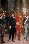 Risorgimento: “” Arrest of the Italian Patriot and Politician Carlo Poerio (1803-1867)” Painting By-Saverio Altamura-Giclee Print