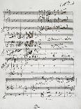 Autograph Sheet Music of Fantasia Funebre, 1856-Saverio Mercadante-Giclee Print