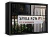 Savile Road, Street Sign, London, England, United Kingdom, Europe-Rawlings Walter-Framed Stretched Canvas