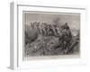 Saving an Ammunition Waggon, an Incident During the Attack on Vaal Krantz-John Charlton-Framed Giclee Print