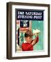 "Saving for War Bonds," Saturday Evening Post Cover, May 2, 1942-Preston Duncan-Framed Giclee Print