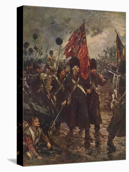 'Saving the Colours: the Guards at the Battle of Inkerman, 1854' (1906)-Robert Gibb-Stretched Canvas
