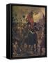 'Saving the Colours: the Guards at the Battle of Inkerman, 1854' (1909)-Robert Gibb-Framed Stretched Canvas