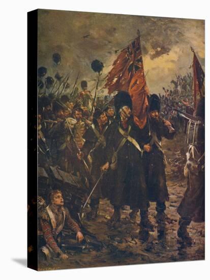 'Saving the Colours: the Guards at the Battle of Inkerman, 1854' (1909)-Robert Gibb-Stretched Canvas
