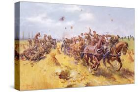 Saving the Guns at Le Cateau, 1969-Terence Cuneo-Stretched Canvas