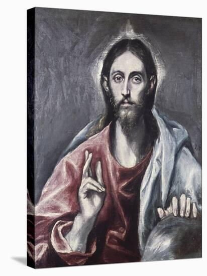 Savior of the World-El Greco-Stretched Canvas