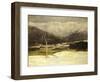 Savognino Landscape, 1886-Giovanni Segantini-Framed Giclee Print