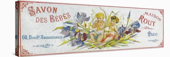 Savon Des Bebes Soap Label - Paris, France-Lantern Press-Stretched Canvas