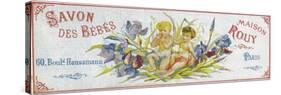 Savon Des Bebes Soap Label - Paris, France-Lantern Press-Stretched Canvas